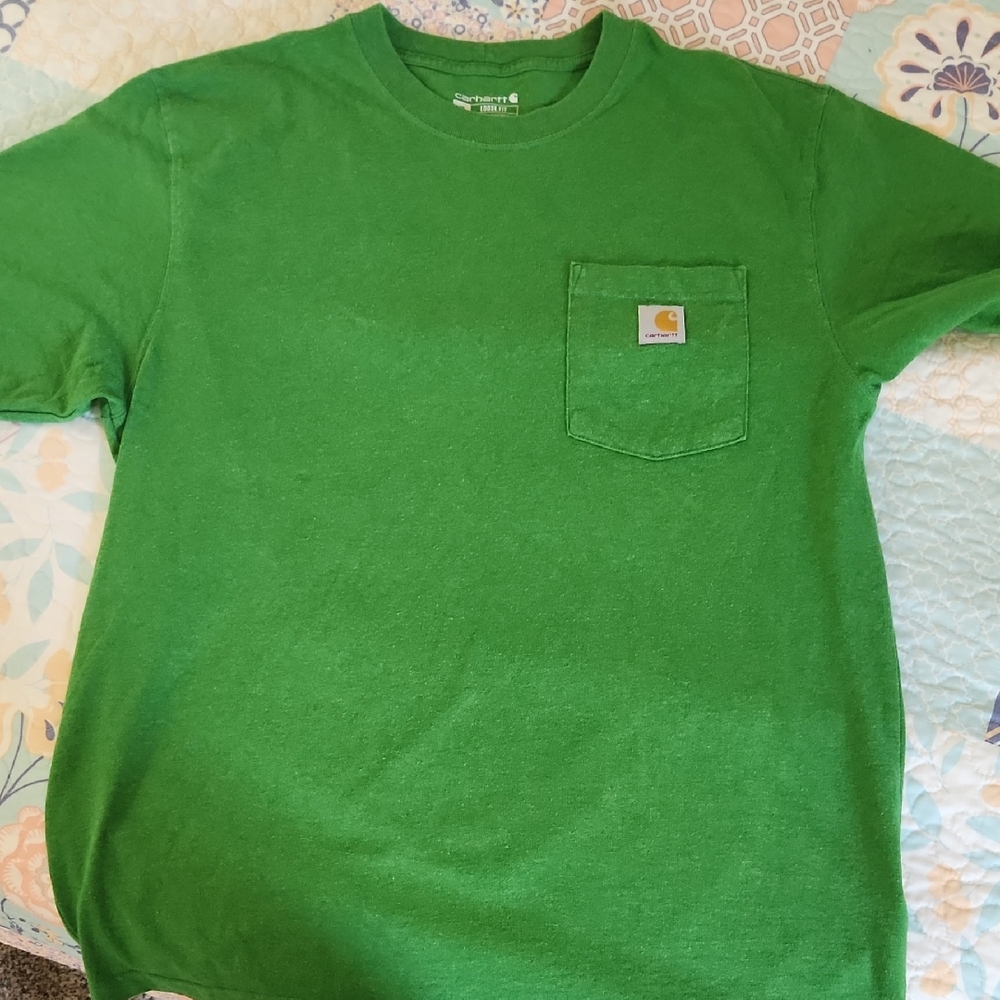 Carhartt Vibrant Green Tee with Pocket